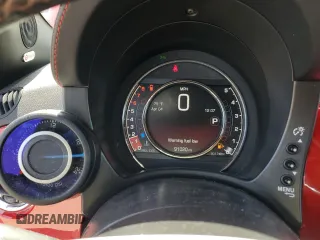 2015 FIAT 500 Abarth with VIN 3C3CFFFHXFT544825, listed as a Copart auction lot 51811145 with 91,020 mi miles and Salvage Title. Bid and sale history available at carsss.com. Image 9.