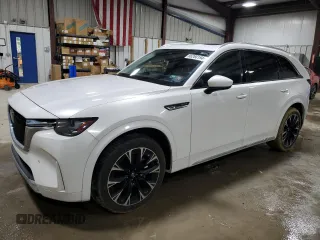 2024 Mazda CX-90 3.3 Turbo S with VIN JM3KK1HC2R1146938, listed as a Copart auction lot 86260194 with 11,137 mi miles and Salvage Title. Bid and sale history available at carsss.com. Image 1.