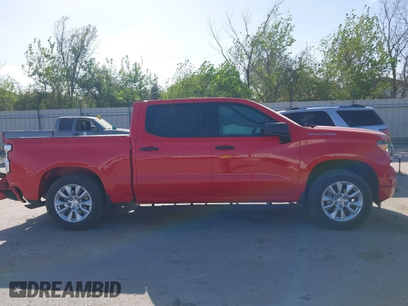2024 Chevrolet Silverado 1500 Custom with VIN 1GCPABEK5RZ150356, listed as a IAAI auction lot 41806380 with 32,183 mi miles and . Bid and sale history available at DreamBid. Image 13.