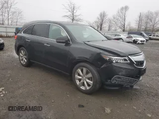 2016 Acura MDX Advance z VIN 5FRYD4H90GB006568, wystawiony jako Copart lot #48847405 z przebiegiem 152 068 mil mil oraz Szkoda całkowita • Salvage title. Historia ofert i sprzedaży dostępna na DreamBid. Obrazek 4.