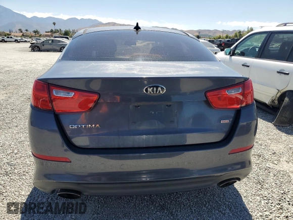 2015 Kia Optima LX with VIN KNAGM4A73F5562330, listed as a Copart auction lot 63159215 with 168,953 mi miles and Clean title. Bid and sale history available at DreamBid. Image 6.