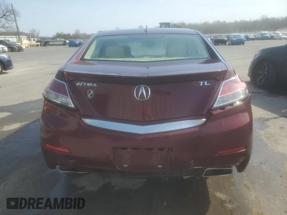 2012 Acura TL Tech Auto with VIN 19UUA8F52CA016636, listed as a Copart auction lot 48213325 with 228,869 mi miles and Salvage Title. Bid and sale history available at carsss.com. Image 6.