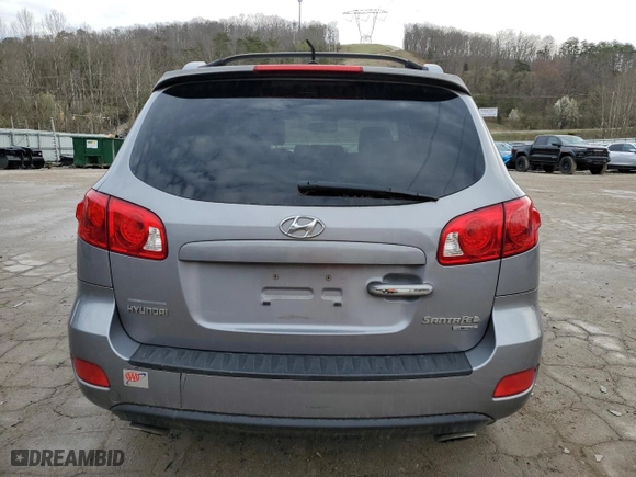 2008 Hyundai Santa Fe SE with VIN 5NMSH13E58H220339, listed as a Copart auction lot 50707875 with 215,189 mi miles and Salvage Title. Bid and sale history available at carsss.com. Image 6.
