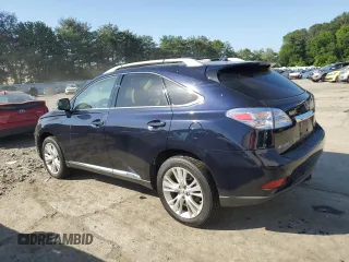 2010 Lexus RX 450h with VIN JTJBC1BA4A2016006, listed as a Copart auction lot 61825525 with Not provided miles and Salvage title. Bid and sale history available at DreamBid. Image 2.
