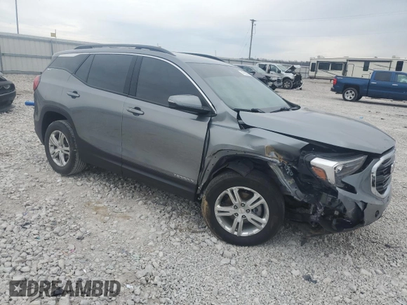 2020 GMC Terrain SLE with VIN 3GKALMEV5LL202108, listed as a Copart auction lot 47255375 with 44,187 mi miles and Salvage Title. Bid and sale history available at carsss.com. Image 4.