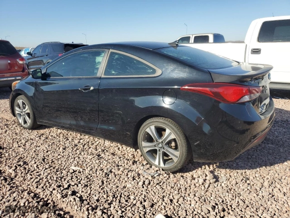 2014 Hyundai Elantra Coupe with VIN KMHDH6AH2EU029402, listed as a Copart auction lot 73036614 with 106,749 mi miles and Salvage Title. Bid and sale history available at carsss.com. Image 2.