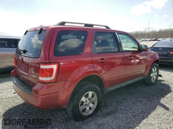 2008 Ford Escape Limited with VIN 1FMCU94108KA13979, listed as a Copart auction lot 49414145 with 93,269 mi miles and Salvage Title. Bid and sale history available at carsss.com. Image 3.