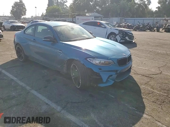 2017 BMW M2 with VIN WBS1H9C50HV786480, listed as a Copart auction lot 70715923 with 47,482 mi miles. Bid and sale history available at carsss.com. Image 10.