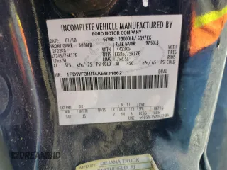 2010 Ford F-350 z VIN 1FDWF3HR4AEB31882, wystawiony jako Copart lot #66237185 z przebiegiem 94 829 mil mil oraz Szkoda całkowita • Salvage title. Historia ofert i sprzedaży dostępna na DreamBid. Obrazek 12.