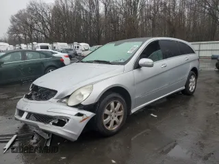 2007 Mercedes-Benz R-Class 3.5L with VIN 4JGCB65E87A058257, listed as a Copart auction lot 43986395 with 97,665 mi miles and Salvage Title. Bid and sale history available at carsss.com. Image 1.