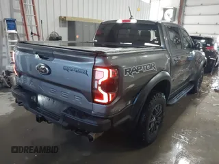 2024 Ford Ranger Raptor with VIN 1FTER4LR8RLE10778, listed as a IAAI auction lot 41729488 with 20,882 mi miles. Bid and sale history available at carsss.com. Image 4.