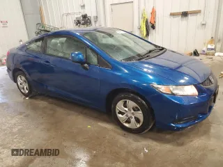 2013 Honda Civic Cpe LX with VIN 2HGFG3B56DH530265, listed as a Copart auction lot 46992175 with 107,178 mi miles and Salvage Title. Bid and sale history available at carsss.com. Image 4.