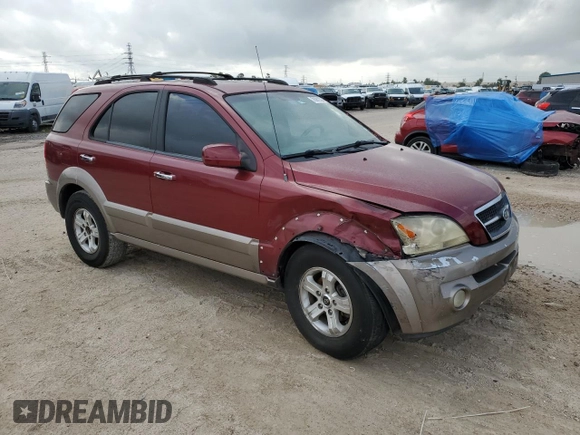 2005 Kia Sorento LX with VIN KNDJD733655498495, listed as a Copart auction lot 78982324 with 160,919 mi miles and Salvage Title. Bid and sale history available at carsss.com. Image 4.