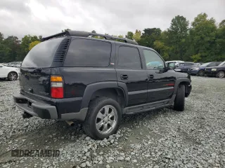 2005 Chevrolet Tahoe Z71 with VIN 1GNEK13T25R166929, listed as a Copart auction lot 71658224 with 0 mi miles and Salvage Title. Bid and sale history available at carsss.com. Image 3.