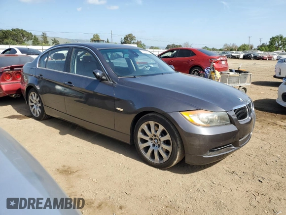 2006 BMW 3 Series 330i with VIN WBAVB33526KS38547, listed as a Copart auction lot 52686815 with 120,137 mi miles and Salvage Title. Bid and sale history available at carsss.com. Image 4.