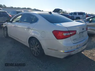2015 Kia Cadenza Premium with VIN KNALN4D77F5170135, listed as a IAAI auction lot 41310337 with 237,376 mi miles. Bid and sale history available at carsss.com. Image 3.