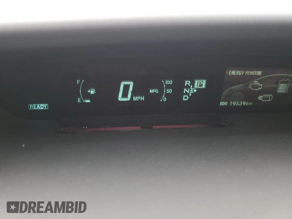 2013 Toyota Prius One with VIN JTDKN3DU9D1691196, listed as a Copart auction lot 52464655 with 195,396 mi miles and Salvage Title. Bid and sale history available at DreamBid. Image 9.