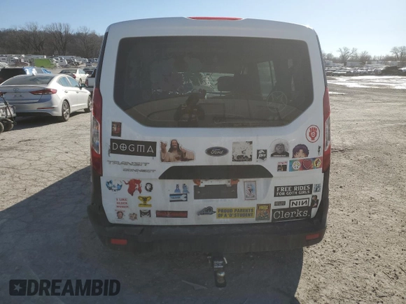 2022 Ford Transit Connect XL with VIN NM0GE9E24N1538522, listed as a Copart auction lot 51353895 with 65,514 mi miles and Salvage title. Bid and sale history available at DreamBid. Image 6.