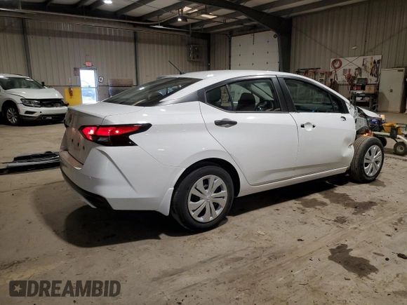 2024 Nissan Versa S with VIN 3N1CN8DV5RL866850, listed as a Copart auction lot 52951465 with 14,038 mi miles and Salvage Title. Bid and sale history available at DreamBid. Image 3.