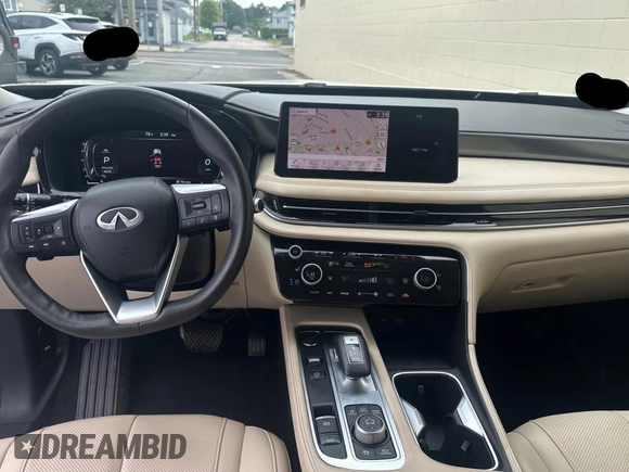 2022 Infiniti QX60 Luxe with VIN 5N1DL1FSXNC333458, listed as a Copart auction lot 61234555 with 63,665 mi miles and Clean title. Bid and sale history available at DreamBid. Image 9.