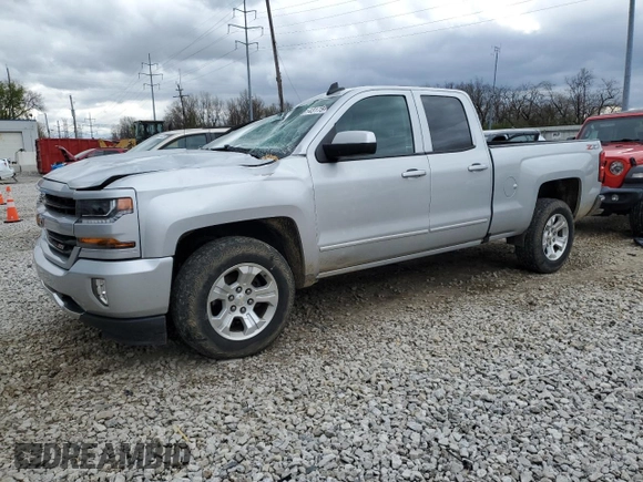 2018 Chevrolet Silverado 1500 LT with VIN 1GCVKREH4JZ118570, listed as a Copart auction lot 53143175 with 105,685 mi miles and Salvage Title. Bid and sale history available at DreamBid. Image 1.