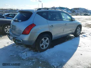 2005 Nissan Murano SL with VIN JN8AZ08W45W438158, listed as a IAAI auction lot 41542366 with 51,191 mi miles. Bid and sale history available at carsss.com. Image 4.