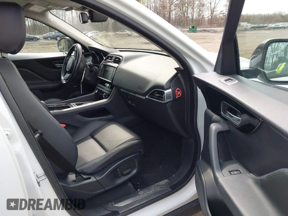 2018 Jaguar F-Pace 25t Premium with VIN SADCJ2FX7JA295057, listed as a IAAI auction lot 41912916 with 58,696 mi miles and . Bid and sale history available at DreamBid. Image 5.