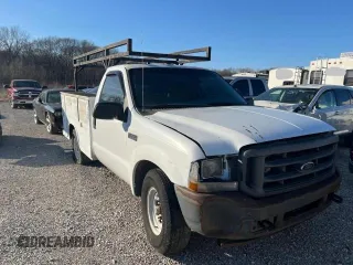 2004 Ford F-250 with VIN 1FDNF20L54EA09078, listed as a Copart auction lot 46741955 with 446,645 mi miles and Clean title. Bid and sale history available at DreamBid. Image 1.