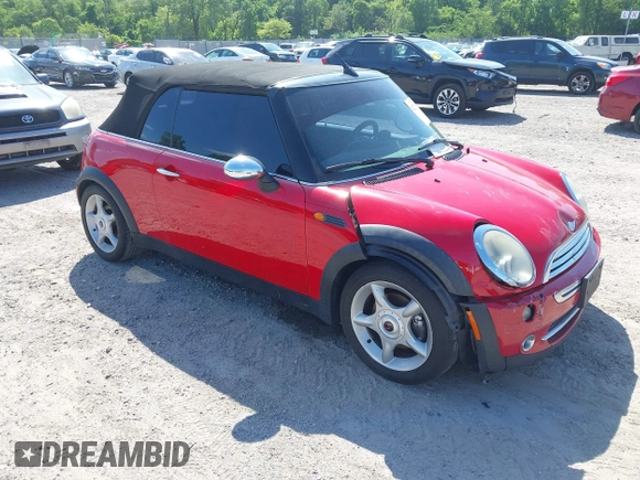 2005 MINI Convertible with VIN WMWRF33445TF62043, listed as a IAAI auction lot 42279363 with 173,067 mi miles and . Bid and sale history available at DreamBid. Image 1.
