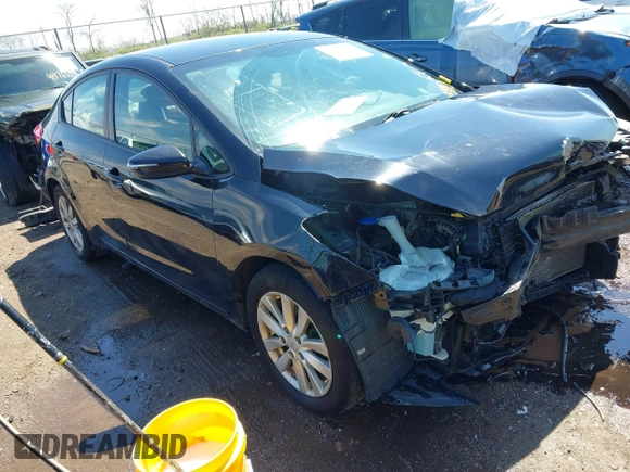 2014 Kia Forte LX with VIN KNAFX4A63E5230865, listed as a IAAI auction lot 41983560 with 103,275 mi miles and . Bid and sale history available at carsss.com. Image 1.