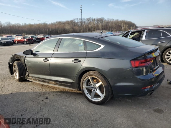 2018 Audi A5 Sportback Premium Plus with VIN WAUENCF59JA052750, listed as a Copart auction lot 46313864 with 70,286 mi miles. Bid and sale history available at carsss.com. Image 2.