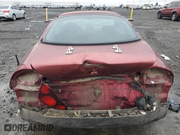 2000 Mitsubishi Eclipse RS with VIN 4A3AC34G9YE074744, listed as a Copart auction lot 41636195 with 183,083 mi miles and Salvage Title. Bid and sale history available at carsss.com. Image 6.