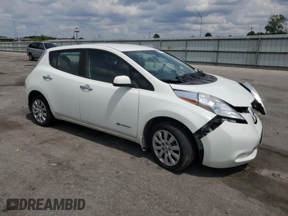 2014 Nissan LEAF SV with VIN 1N4AZ0CP9EC333618, listed as a Copart auction lot 54352175 with 72,973 mi miles and Salvage title. Bid and sale history available at DreamBid. Image 4.