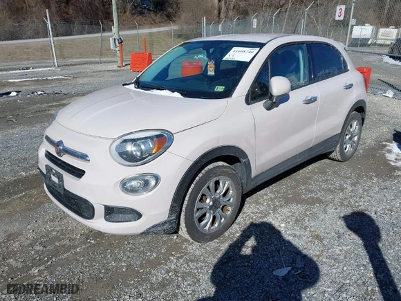 2016 FIAT 500X Easy with VIN ZFBCFXBT2GP434081, listed as a IAAI auction lot 41608740 with 140,325 mi miles. Bid and sale history available at carsss.com. Image 2.