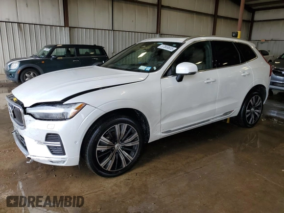2022 Volvo XC60 Inscription with VIN YV4L12RL2N1083576, listed as a Copart auction lot 57669655 with 40,764 mi miles and Salvage title. Bid and sale history available at DreamBid. Image 1.