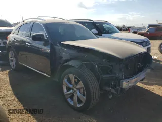 2013 Infiniti FX with VIN JN8BS1MW3DM100037, listed as a Copart auction lot 73140054 with 132,071 mi miles and Salvage Title. Bid and sale history available at DreamBid. Image 4.