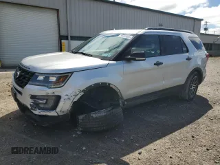 2017 Ford Explorer Sport with VIN 1FM5K8GT5HGA14201, listed as a Copart auction lot 55025635 with 116,415 mi miles and Salvage Title. Bid and sale history available at carsss.com. Image 1.