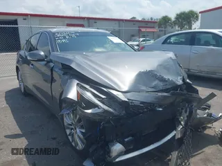 2020 Infiniti Q50 Pure with VIN JN1EV7APXLM208317, listed as a IAAI auction lot 39446112 with 34,846 mi miles and . Bid and sale history available at carsss.com. Image 1.