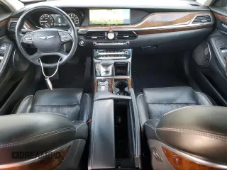 2018 Genesis G90 3.3T Premium with VIN KMHG34JA1JU043501, listed as a Copart auction lot 50262155 with 161,418 mi miles and Clean Title. Bid and sale history available at carsss.com. Image 8.