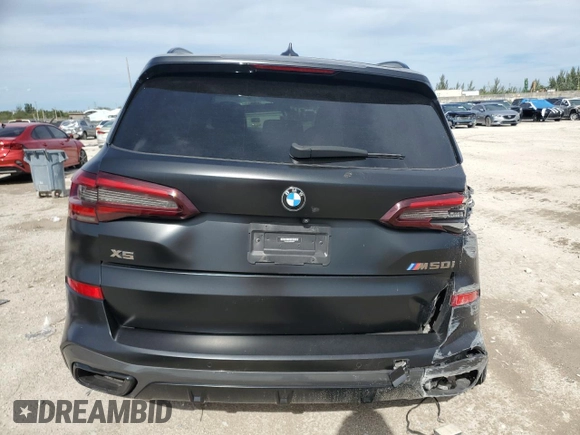 2021 BMW X5 M50i with VIN 5UXJU4C05M9G90231, listed as a Copart auction lot 87257854 with 54,704 mi miles and Non Repairable. Bid and sale history available at carsss.com. Image 6.