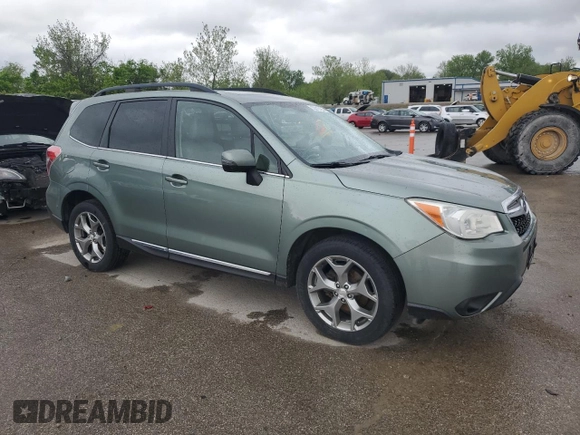2015 Subaru Forester Touring with VIN JF2SJAWC2FH470037, listed as a Copart auction lot 55213135 with 157,515 mi miles and Salvage title. Bid and sale history available at DreamBid. Image 4.