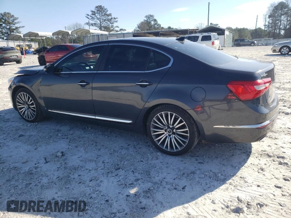 2014 Kia Cadenza Premium with VIN KNALN4D75E5134135, listed as a Copart auction lot 84601824 with 77,871 mi miles and Salvage Title. Bid and sale history available at carsss.com. Image 2.