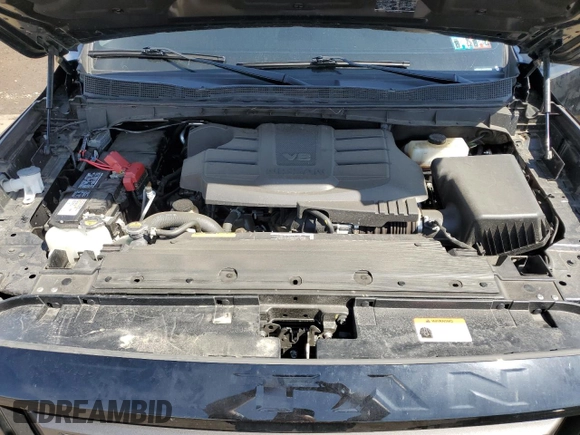 2024 Nissan Titan SV with VIN 1N6AA1EC2RN101063, listed as a Copart auction lot 49879235 with 12,418 mi miles and Salvage title. Bid and sale history available at DreamBid. Image 11.