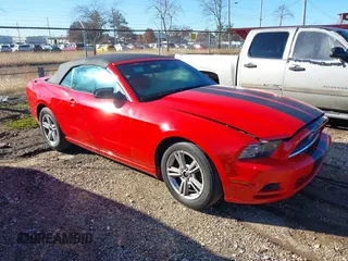 2014 Ford Mustang V6 with VIN 1ZVBP8EM7E5269411, listed as a IAAI auction lot 41067341 with 161,383 mi miles. Bid and sale history available at carsss.com. Image 1.