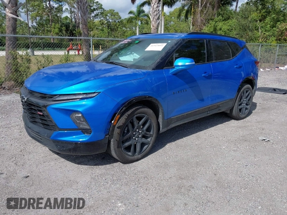 2024 Chevrolet Blazer RS z VIN 3GNKBKRS3RS146487, wystawiony jako IAAI lot #41513052 z przebiegiem 27 535 mil mil oraz . Historia ofert i sprzedaży dostępna na DreamBid. Obrazek 18.