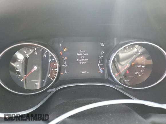 2020 Jeep Compass Latitude z VIN 3C4NJDBB2LT161837, wystawiony jako Copart lot #57730035 z przebiegiem 37 689 mil mil oraz Szkoda całkowita • Salvage title. Historia ofert i sprzedaży dostępna na DreamBid. Obrazek 9.
