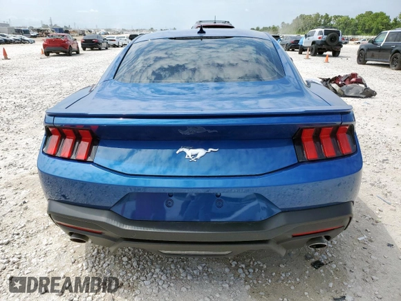 2024 Ford Mustang EcoBoost with VIN 1FA6P8TH7R5112306, listed as a Copart auction lot 58151055 with 4,467 mi miles and Salvage title. Bid and sale history available at DreamBid. Image 6.