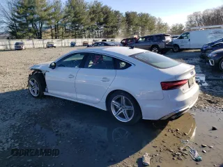 2021 Audi A5 Sportback S line Premium with VIN WAUDACF54MA003385, listed as a Copart auction lot 44269263 with 22,736 mi miles. Bid and sale history available at carsss.com. Image 2.