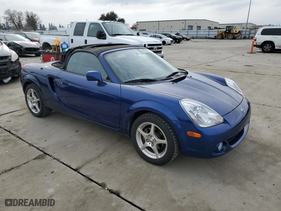 2003 Toyota MR2 Spyder with VIN JTDFR320530065705, listed as a Copart auction lot 86298474 with 103,268 mi miles and Salvage Title. Bid and sale history available at carsss.com. Image 4.