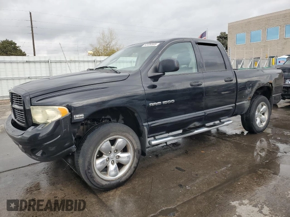 2005 Dodge 1500 SLT with VIN 1D7HU18D65S146263, listed as a Copart auction lot 52036505 with Not Provided miles and Salvage Title. Bid and sale history available at carsss.com. Image 1.